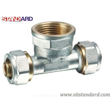 Brass Fittings for Pex-Al-Pex Pipe/Brass Tee Fitting/ Female Tee Fitting
